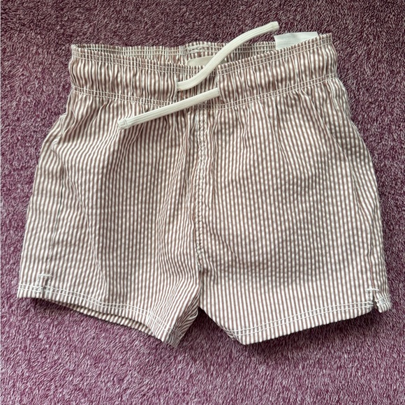 H&M BabyBrown and White Striped Swim Trunks - Picture 1 of 3